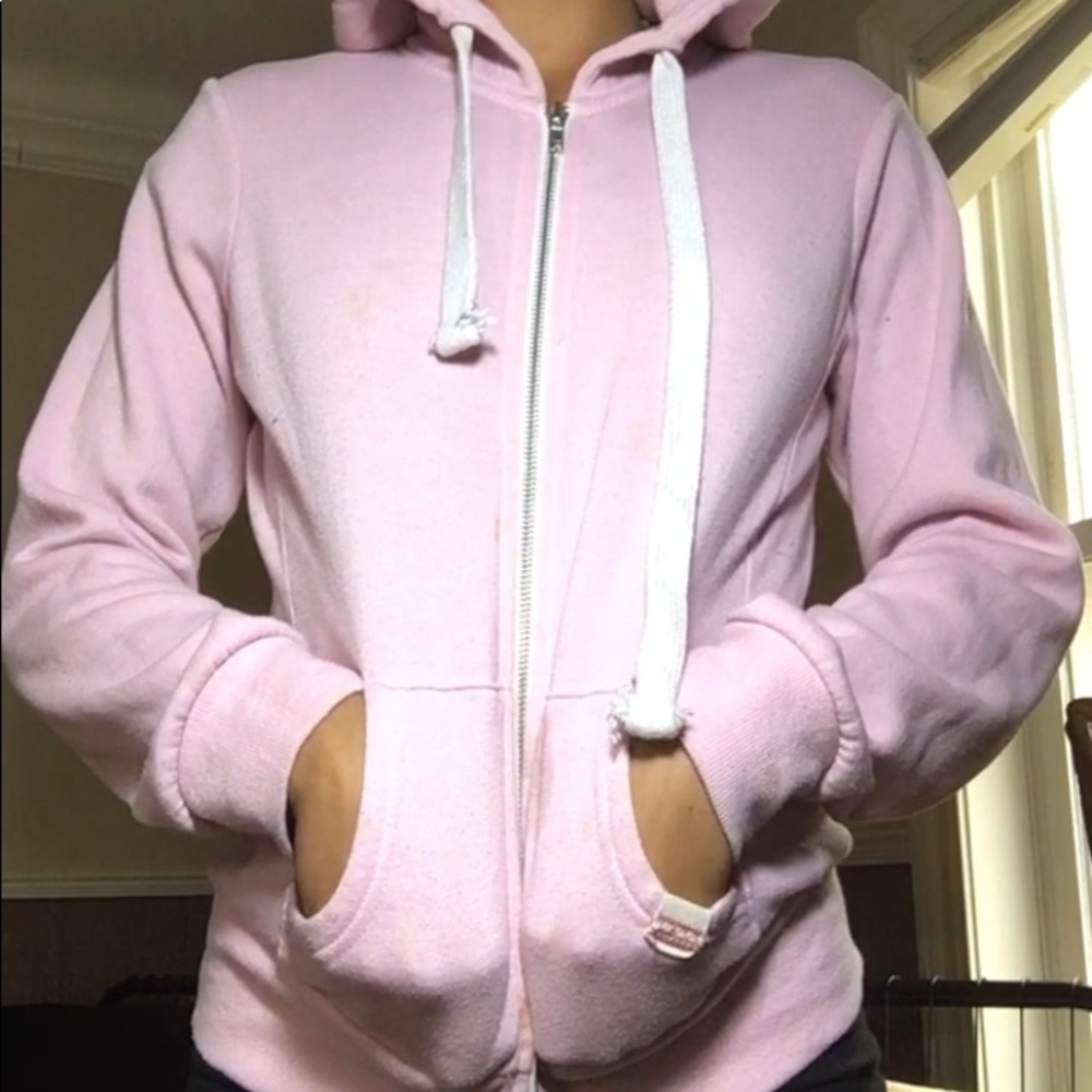 Pink hoodie